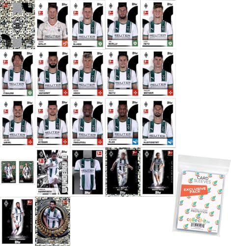 Bundle mit Topps Bundesliga Sammelsticker - 2024/2025 - Mannschaftspaket + Exklusive Collect-it Hüllen (Borussia MÖNCHENGLADBACH) von collect-it.de MY HOME OF CARDS + TOYS