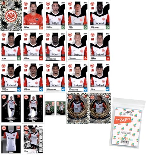 Bundle mit Topps Bundesliga Sammelsticker - 2024/2025 - Mannschaftspaket + Exklusive Collect-it Hüllen (Eintracht Frankfurt) von collect-it.de MY HOME OF CARDS + TOYS