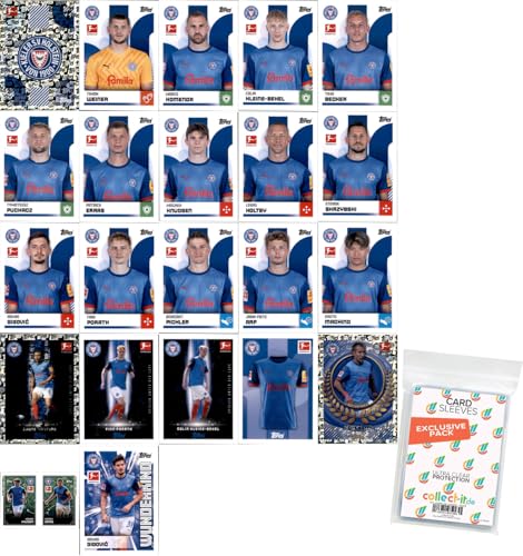 Bundle mit Topps Bundesliga Sammelsticker - 2024/2025 - Mannschaftspaket + Exklusive Collect-it Hüllen (Holstein Kiel) von collect-it.de MY HOME OF CARDS + TOYS