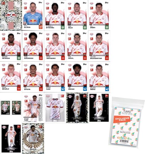 Bundle mit Topps Bundesliga Sammelsticker - 2024/2025 - Mannschaftspaket + Exklusive Collect-it Hüllen (RB Leipzig) von collect-it.de MY HOME OF CARDS + TOYS