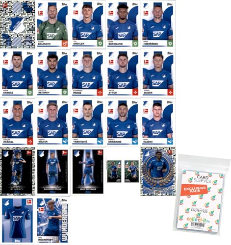 Bundle mit Topps Bundesliga Sammelsticker - 2024/2025 - Mannschaftspaket + Exklusive Collect-it Hüllen (TSG Hoffenheim) von collect-it.de MY HOME OF CARDS + TOYS