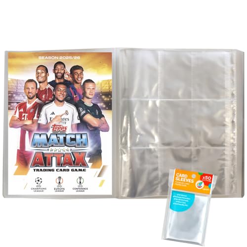 Bundle mit Topps - Match Attax Champions League 2025/26 - Trading Cards - 1 Leere Sammelmappe + Exklusive Collect-it Hüllen Bundle mit Topps - Match Attax Champions League 2025/26 - Trading Cards - 1 Leere Sammelmappe + Exklusive Collect-it Hüllen von collect-it.de MY HOME OF CARDS + TOYS