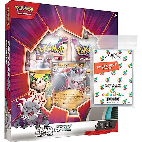 Pokemon Epitaff EX Box - Deutsch + 100 Exklusive Collect-it.de Hüllen von collect-it.de MY HOME OF CARDS + TOYS