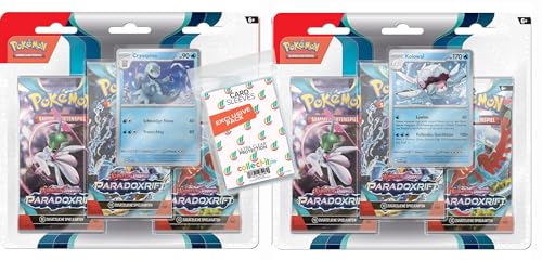 Pokemon KP04 Paradoxrift - Beide Blister - Deutsch + 40 Exklusive Collect-it.de Hüllen von collect-it.de MY HOME OF CARDS + TOYS