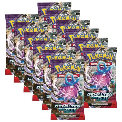 Pokemon KP05 Gewalten der Zeit - 12 Booster - Deutsch + 40 Exklusive Collect-it.de Hüllen von collect-it.de MY HOME OF CARDS + TOYS