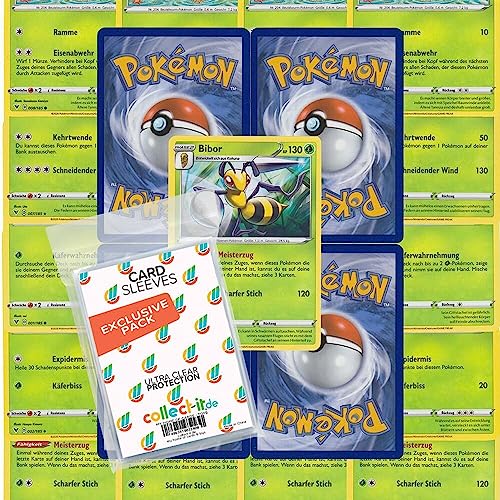 Pokemon Karten-Bundles + Exklusive Collect-it.de Hüllen (20 Pflanze-Pokemon) von collect-it.de MY HOME OF CARDS + TOYS