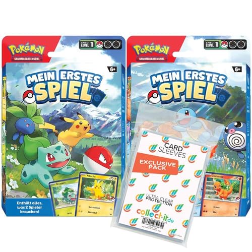 Pokemon My First Battle/Mein erstes Spiel - Beide Decks - Deutsch + 100 Exklusive Collect-it.de Hüllen von collect-it.de MY HOME OF CARDS + TOYS