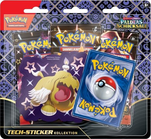 Pokemon Paldeas Schicksale - Tech-Sticker-Kollektion - Box 2 - Deutsch + 40 Exklusive Collect-it.de Hüllen von collect-it.de MY HOME OF CARDS + TOYS