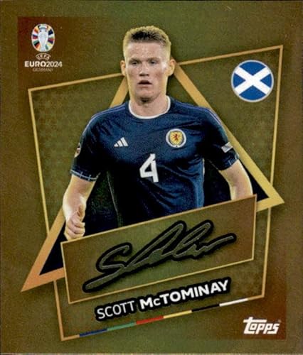 Topps EM 2024 Germany Einzelsticker Star Spieler Signature (SCO SP - Scott McTominay - Star Player - Gold Signiture) von collect-it.de MY HOME OF CARDS + TOYS