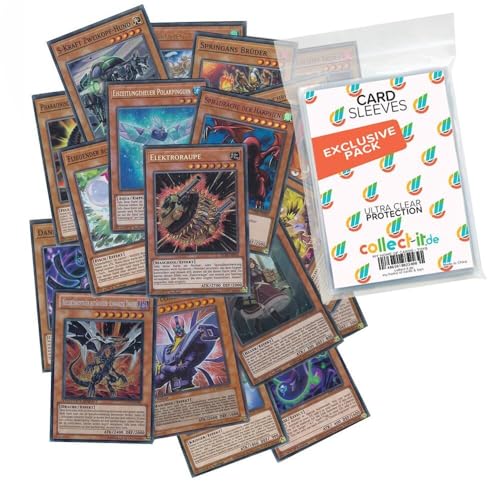 Yu-Gi-Oh! 30 Verschiedene Effektmonster - Deutsch + 40 Exklusive Collect-it.de Hüllen von collect-it.de MY HOME OF CARDS + TOYS