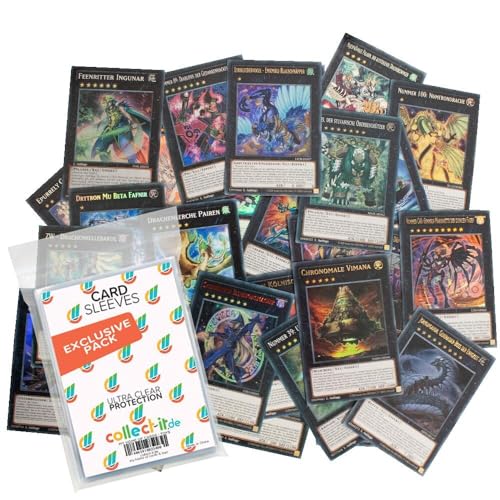 Yu-Gi-Oh! 30 Verschiedene Xyz-Monster - Deutsch + 40 Exklusive Collect-it.de Hüllen von collect-it.de MY HOME OF CARDS + TOYS