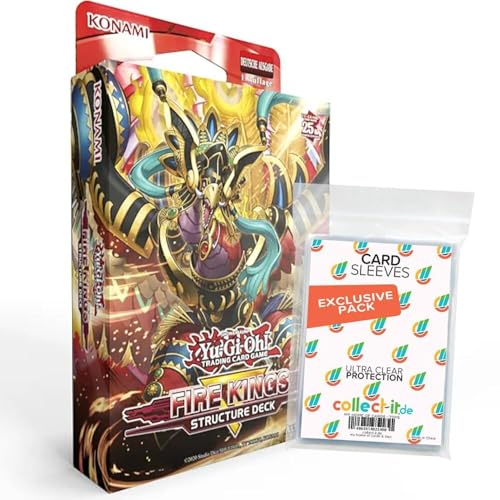 Yu-Gi-Oh! Revamped: Fire Kings - 1 Deck - Deutsch + 40 Exklusive Collect-it.de Hüllen von collect-it.de MY HOME OF CARDS + TOYS