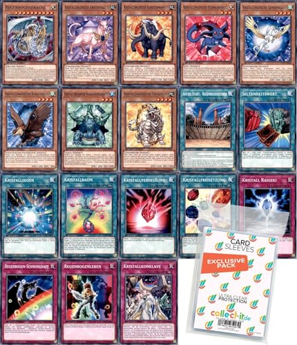 Yugioh - Jesse Anderson - Kristallungeheuer Bundle - Deutsch + 40 Exklusive Collect-it.de Hüllen von collect-it.de MY HOME OF CARDS + TOYS