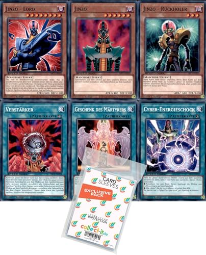 Yugioh - Jinzo Bundle - Deutsch + 40 Exklusive Collect-it.de Hüllen von collect-it.de MY HOME OF CARDS + TOYS