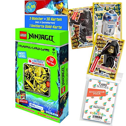 collect-it.de MY HOME OF CARDS + TOYS Exklusive Aufbewahrungshüllen im Bundle mit Blue Ocean - Lego Ninjago 7 Next Level Trading Cards -1 BMV Spezial Blister (zufällige Auswahl) von collect-it.de MY HOME OF CARDS + TOYS