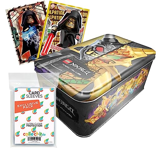 Bundle mit Blue Ocean Lego Ninjago Serie 8 Trading Cards - 1 Tin Box + 2 Limitierte Star Wars Karten + Exklusive Collect-it Hüllen von collect-it.de MY HOME OF CARDS + TOYS