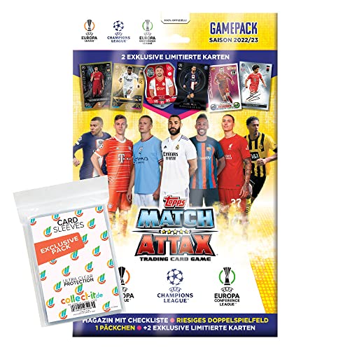 collect-it.de MY HOME OF CARDS + TOYS Exklusive Aufbewahrungshüllen im Bundle mit Champions League 2022/23 - Trading Cards - 1 Gamepack von collect-it.de MY HOME OF CARDS + TOYS