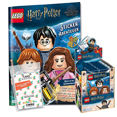 collect-it.de MY HOME OF CARDS + TOYS Exklusive Aufbewahrungshüllen im Bundle mit Lego Harry Potter - Reise in die Zauberwelt - Sammelsticker - 1 Display (36 Tüten) + Sammelalbum von collect-it.de MY HOME OF CARDS + TOYS