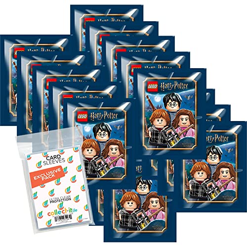 collect-it.de MY HOME OF CARDS + TOYS Exklusive Aufbewahrungshüllen im Bundle mit Lego Harry Potter - Reise in die Zauberwelt - Sammelsticker - 20 Tüten von collect-it.de MY HOME OF CARDS + TOYS