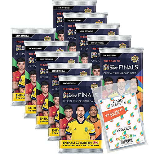 collect-it.de MY HOME OF CARDS + TOYS Exklusive Aufbewahrungshüllen im Bundle mit Road to 2022 UEFA Nations League Trading Cards 10 Booster von collect-it.de MY HOME OF CARDS + TOYS