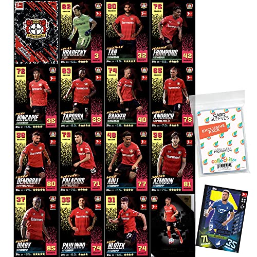 collect-it.de MY HOME OF CARDS + TOYS Exklusive Aufbewahrungshüllen im Bundle mit Topps Match Attax - 2022/23 - Mannschaftspaket - Bayer 04 Leverkusen + 1 seltene Nationalspieler Karte von collect-it.de MY HOME OF CARDS + TOYS