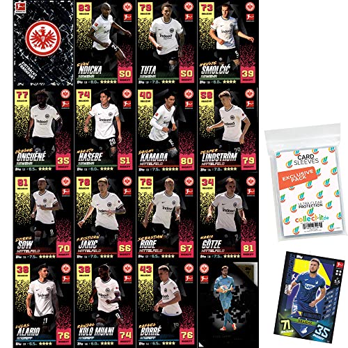 collect-it.de MY HOME OF CARDS + TOYS Exklusive Aufbewahrungshüllen im Bundle mit Topps Match Attax - 2022/23 - Mannschaftspaket - Eintracht Frankfurt + 1 seltene Nationalspieler Karte von collect-it.de MY HOME OF CARDS + TOYS