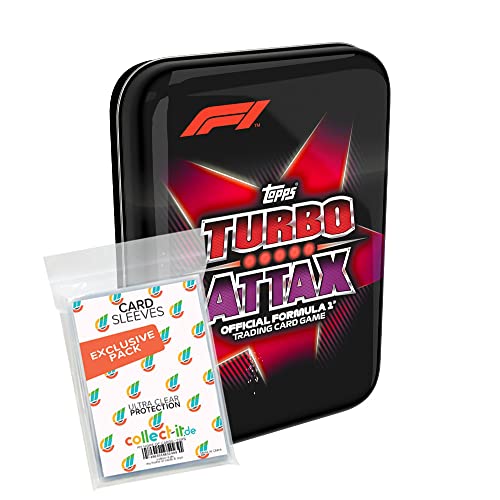 collect-it.de MY HOME OF CARDS + TOYS Exklusive Aufbewahrungshüllen im Bundle mit Topps - Turbo Attax Formel 1 2022-1 Mini Tin Box Rot von collect-it.de MY HOME OF CARDS + TOYS