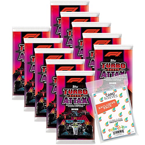 collect-it.de MY HOME OF CARDS + TOYS Exklusive Aufbewahrungshüllen im Bundle mit Turbo Attax Formel 1 2022-10 Booster von collect-it.de MY HOME OF CARDS + TOYS