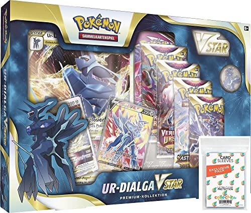 collect-it.de MY HOME OF CARDS + TOYS Exklusive Sleeves im Bundle mit Vstar Oktober Premium Kollektion #2 - Ur-Dialga VSTAR - Deutsch von collect-it.de MY HOME OF CARDS + TOYS