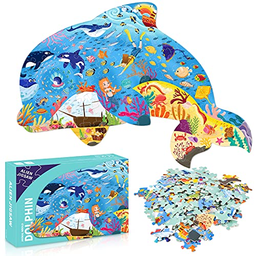 Colmanda Puzzle Kinder, 108 Teile Tier Puzzle, Kinder Ocean Puzzle Kinderpuzzle Tiere Puzzles für Erwachsene Kinder, Pädagogisches Spielzeug Geschenk für Jungen Mädche ab 3-12 Jahren von colmanda