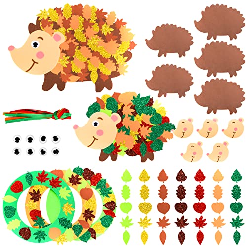 colmanda Herbst Kränze Bastelset für Kinder, Kreativsets und Bastelbedarf, Festliche Kreativsets und Bastelbedarf zum Basteln und Dekorieren zur Weihnachtszeit von colmanda