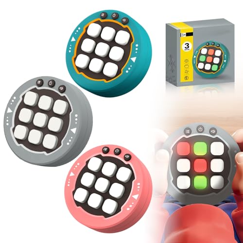 Tic Tac Toe Spiel, 2024 Neuest Big Eat Small Game, Electronic 3-in-1Mode Handheld Puzzle Game Tragbare Klassisches Familien Brettspiel Spiel Schlüsselanhänger für Kinder Erwachsene Reisespiele (3pcs) von comepew