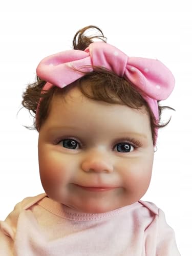 #cool_items Baby Mädchen – Anatomisch Korrekte Reborn Baby Puppe, Vinyl-Baby – 46 cm Realistische Neugeborenenpuppe mit Zubehör Kinder ab 3 Jahren – Ideal für Sammler (Sara) von #cool_items