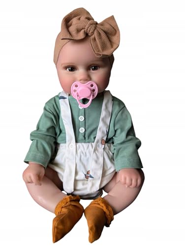 #cool_items Baby Mädchen – Anatomisch Korrekte Reborn Baby Puppe, Vinyl-Baby – 48 cm Realistische Neugeborenenpuppe mit Zubehör Kinder ab 3 Jahren (Victoria) von #cool_items