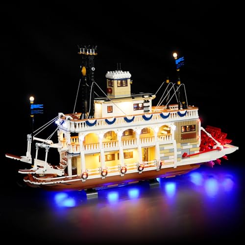 LED Lighting Set for Lego River Steamer 21356 Ideas, Only Light, Not Included Model Set, Decorative Creative Lighting Kit for Lego 21356 LED Lighting Set for Lego River Steamer 21356 Ideas, Only Light, Not Included Model Set, Decorative Creative Lighting Kit for Lego 21356 von cooldac