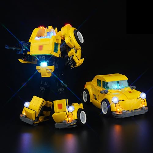 cooldac LED-Licht Kit Kompatibel mit Lego Bumblebee 10338 Robot Icons, LED Beleuchtungsset Kompatibel mit Lego 10338 Bumblebee Kompatibel mit Lego 10338.(Keine Modelle) von cooldac