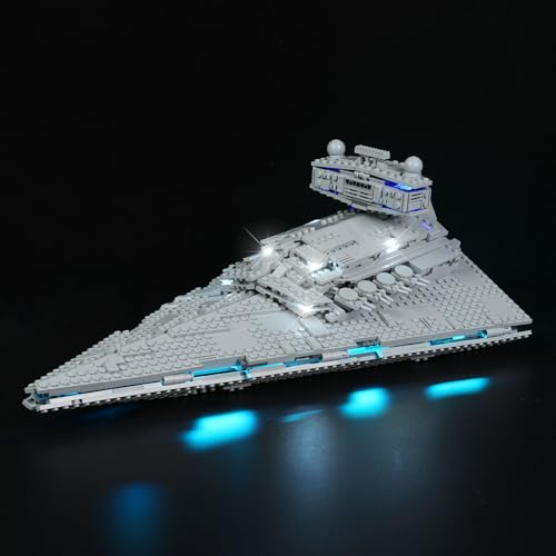 cooldac LED-Licht Kit für Lego Star Wars Imperial Star Destroyer, LED Beleuchtungsset Kompatibel mit Lego Imperial Star Destroyer für Lego 75394(nur Lichter, Keine Lego-Modelle) von cooldac