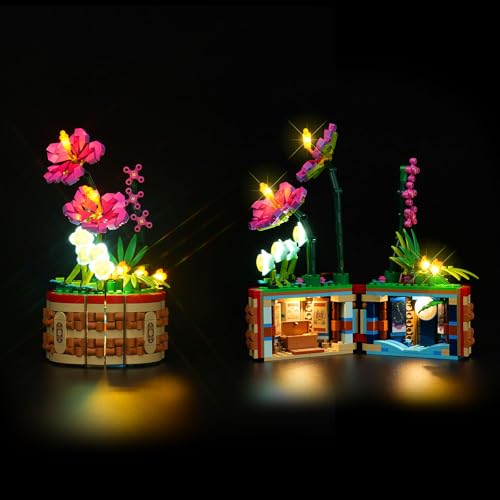 cooldac LED-Licht Kit Kompatibel mit Lego 43252 Vaianas Blumentopf, LED Beleuchtungsset Kompatibel mit Lego Moana's Flowerpot 43252(nur Lichter, Keine Modelle) von cooldac