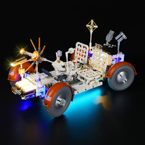 cooldac LED-Licht Kit Kompatibel mit Lego NASA Apollo Lunar Roving Vehicle (LRV), LED Beleuchtungsset Kompatibel mit Lego Technic NASA Apollo Lunar 42182 Moon Rover(Keine Modelle) von cooldac