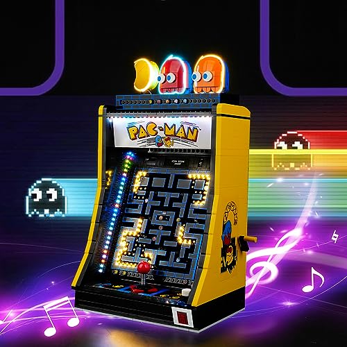 cooldac LED Licht Set für Lego 10323 Icons PAC-Man Arcade Spielkonsole, Music Version Licht Set Kompatibel mit Lego 10323 Icons PAC-Man Arcade Spielkonsole Modell, Nicht Eingeschlossen Lego Set von cooldac