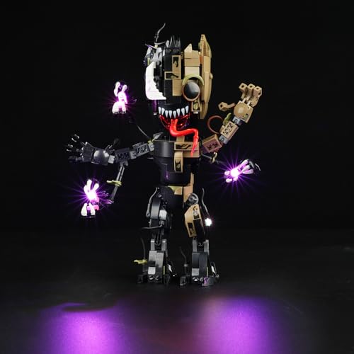 cooldac Led Licht Kit Kompatibel mit Lego Marvel 76249 Venomized Groot (Nur Beleuchtung, Kein Lego), Kreative Dekorlichter Set Kompatibel mit Lego 76249 Marvel Venomized Groot Figur Bausteine Modell von cooldac