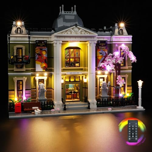 cooldac Led Licht Kit Kompatibel mit Lego 10326 Naturhistorisches Museum Set (Nur Beleuchtung, Kein Modell), Fernbedienung Kreative Dekorlichter Set Kompatibel mit Lego 10326 Naturhistorische von cooldac