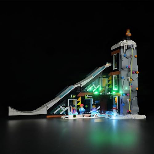 cooldac Led Licht Kit Kompatibel mit Lego 60366 City Wintersportpark Set (nur Beleuchtung, Keine Modelle), Kreative Dekorlichter Set Kompatibel mit Lego 60366 City Wintersportpark Bausteine Modell von cooldac