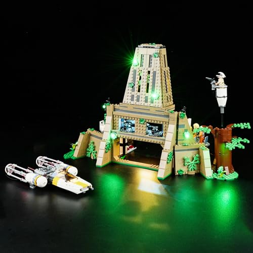 cooldac Led Licht Kit Kompatibel mit Lego 75365 Star Wars: Rebellenbasis auf Yavin 4 (nur Beleuchtung, Keine Modelle), Kreative Dekorlichter Set Kompatibel mit Lego 75365 Rebel Base Yavin 4 von cooldac