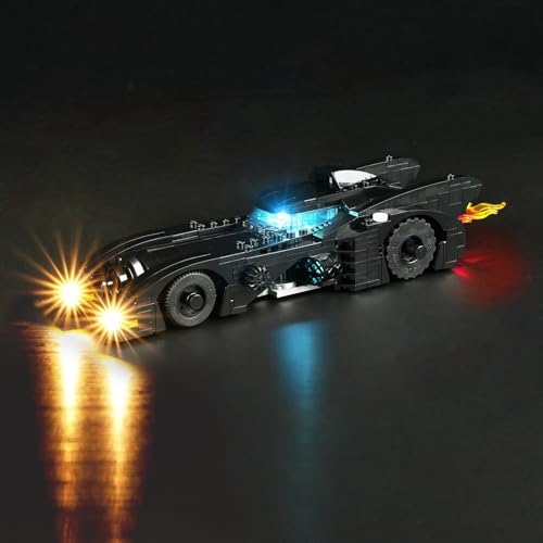 cooldac Led Licht Kit Kompatibel mit Lego 76224 DC Batmobile: Batman verfolgt den Joker Set (Kein Kompatibel mit Lego), Kreative Dekorlichter Set Kompatibel mit Lego DC Batmobile: Batman verfolgt von cooldac