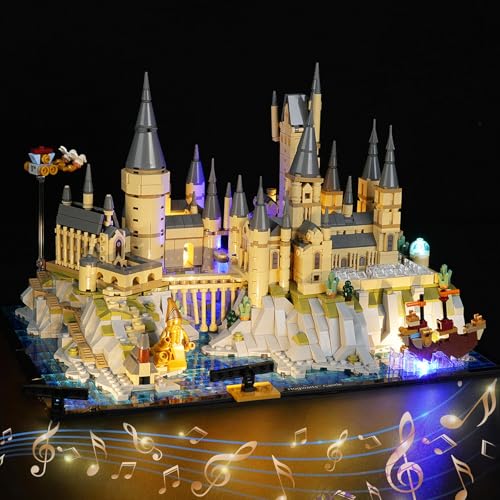 cooldac Led Licht Kit Kompatibel mit Lego 76419 Harry Potter Schloss Hogwarts Set(nur Beleuchtung, Keine Modelle), Music Version Dekorlichter Set Kompatibel mit Lego 76419 Harry Potter Hogwarts Castle von cooldac