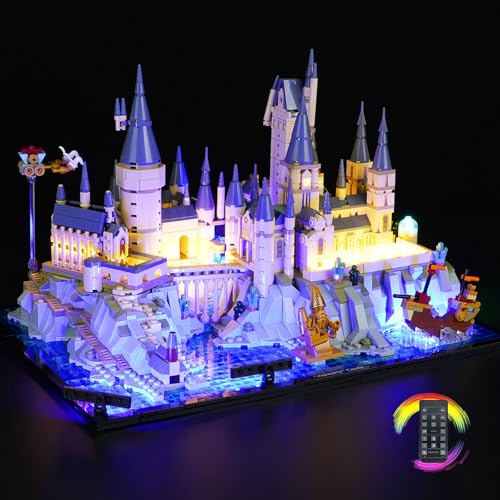 cooldac Led Licht Kit Kompatibel mit Lego Harry Potter 76419 Schloss Hogwarts Set, Fernbedienung Dekorlichter Set Kompatibel mit Lego 76419 Harry Potter Hogwarts Castle(Nur Beleuchtung,Kein Modell) von cooldac