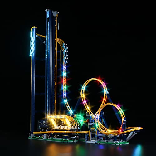 cooldac Licht-Kit für Lego Achterbahn 10303 Modell, Led Beleuchtungs Set Kompatibel mit Lego 10303 (nur Lichter, Keine Lego-Modelle) von cooldac