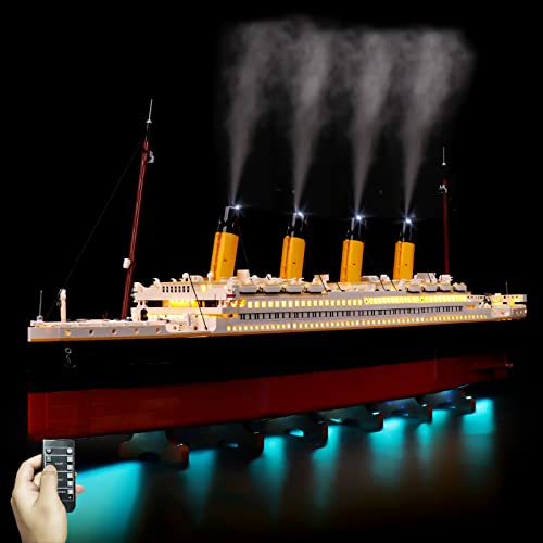 cooldac Light Kit für Lego Creator Expert 10294 Titanic - Beleuchtungsset - Kompatibel mit Lego 10294 - Ohne Baustein Modell - Upgraded-Remote Control Version - Lights Kit von cooldac