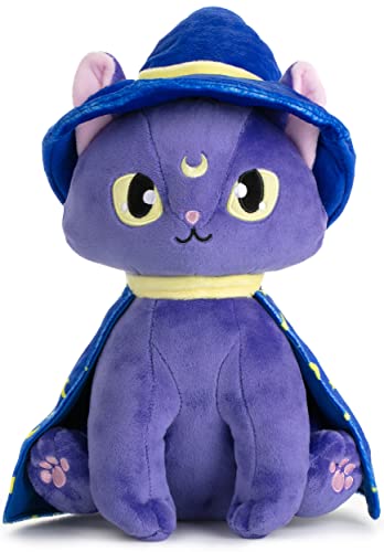 corimori Selena die magische Katze | 30cm Stofftier, Plüschtier, Katzen-Kuscheltier, lila blau gelb von corimori